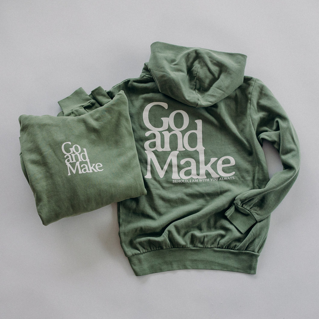 Go and Make Oil Green Hoodie