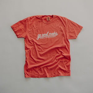 Go and Make (Script) Salmon T-Shirt