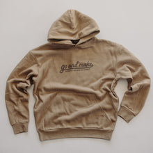 Load image into Gallery viewer, Go and Make (Script) Sandstone Hoodie
