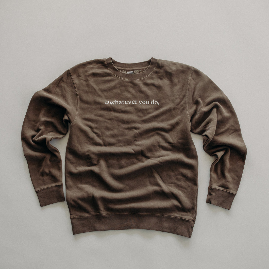 Colossians 3:23 Clay Crewneck