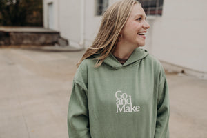 Go and Make Oil Green Hoodie