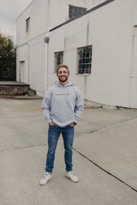 Colossians 3:23 Grey Heather Hoodie