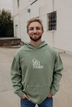 Load image into Gallery viewer, Go and Make Oil Green Hoodie
