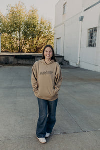 Go and Make (Script) Sandstone Hoodie