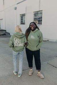 Go and Make Oil Green Hoodie